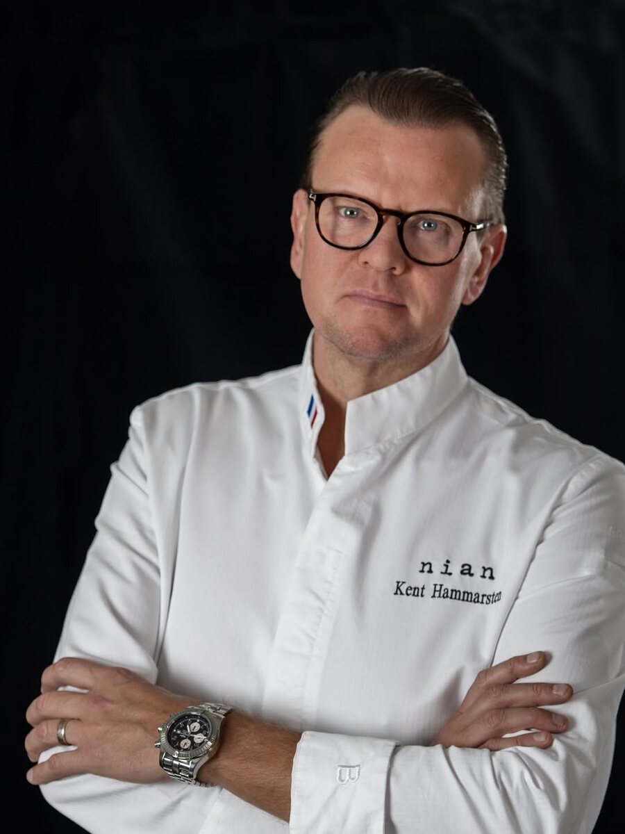 Kent Hammarsten in chef whites
